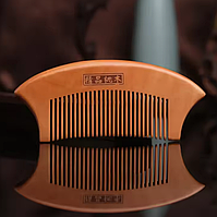 Кишеньковий дерев'яний гребінець для бороди, вусів та волосся - чоловічий компактний гребінь для догляду J-Man-270