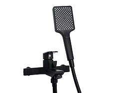 Змішувач для ванни короткий гусак MILLZ чорний MRS-AL-F2(Black) 1/10