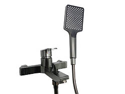 Змішувач для ванни короткий гусак MILLZ сірий MRS-AL-F2(Gray) 1/10