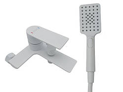 Змішувач для ванни латунь AIM білий DG01130 (frosted white)