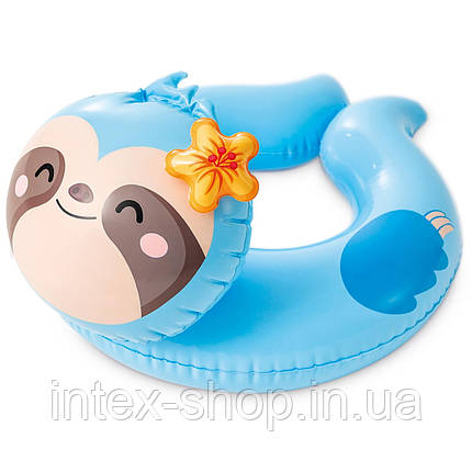 Дитяче надувне коло Intex 59220S (58х55 см) Лінивець, фото 1
