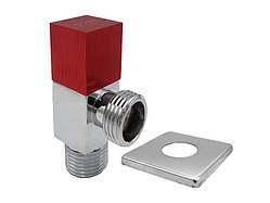 Кран кутовий для сантехприладів ASCO 1/2" х 1/2" хром AS-AV-003