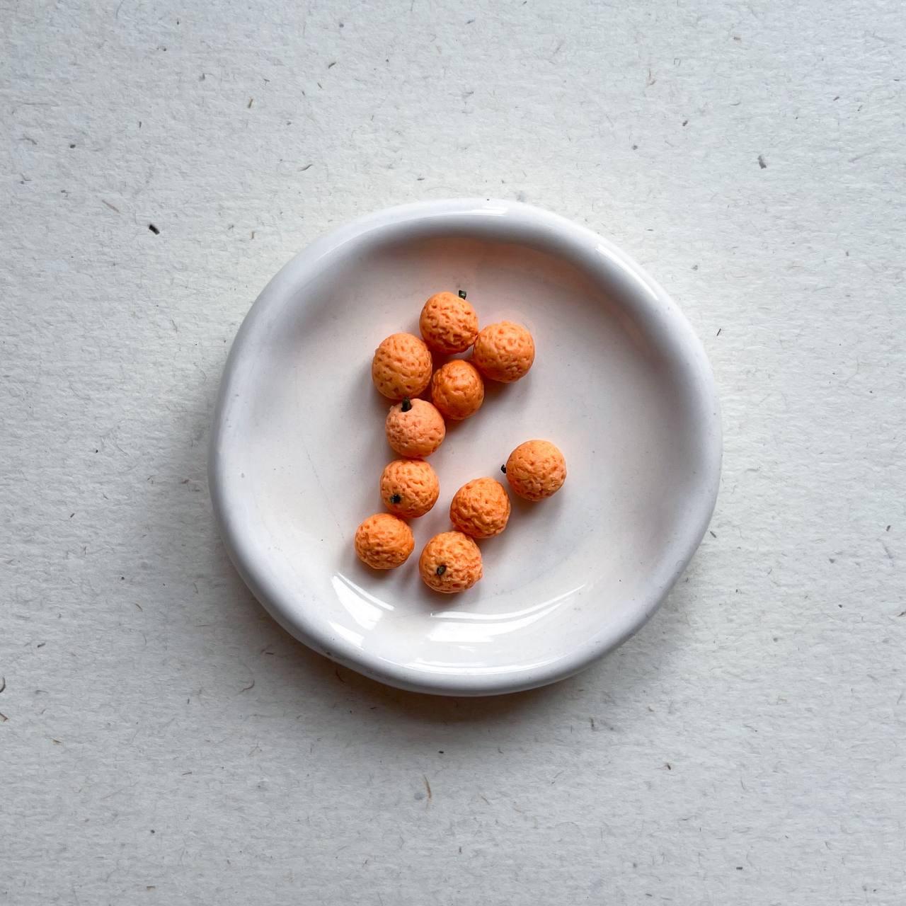 Мініатюрний апельсин 7*5 мм набір 10 шт, фото 1