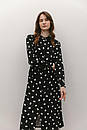 Сукня жіноча вільна з розрізами по бокових швах чорна Modna KAZKA MKAZ6504-2, фото 2