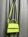 Сумка жіноча з екошкіри міні салатова MK20-77-4, фото 3