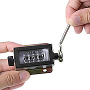 Механічний лічильник RESTEQ - металевий ручний клікер на 5 розрядів (до 99 999) для підрахунку людей, предметів, повторень та