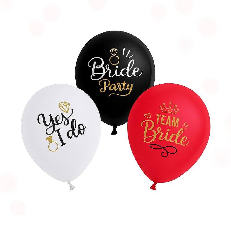ЛАТЕКСНА КУЛЬКА 12"(30 СМ) Team Bride, 10 шт мікс