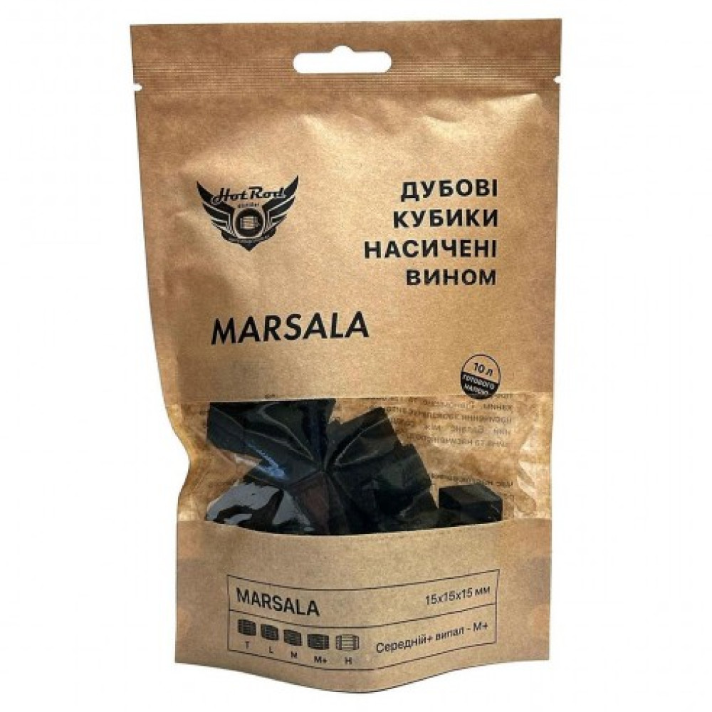 Кубики дубові Hot Rod M+ насичені вином Марсала, на 10 л, фото 1