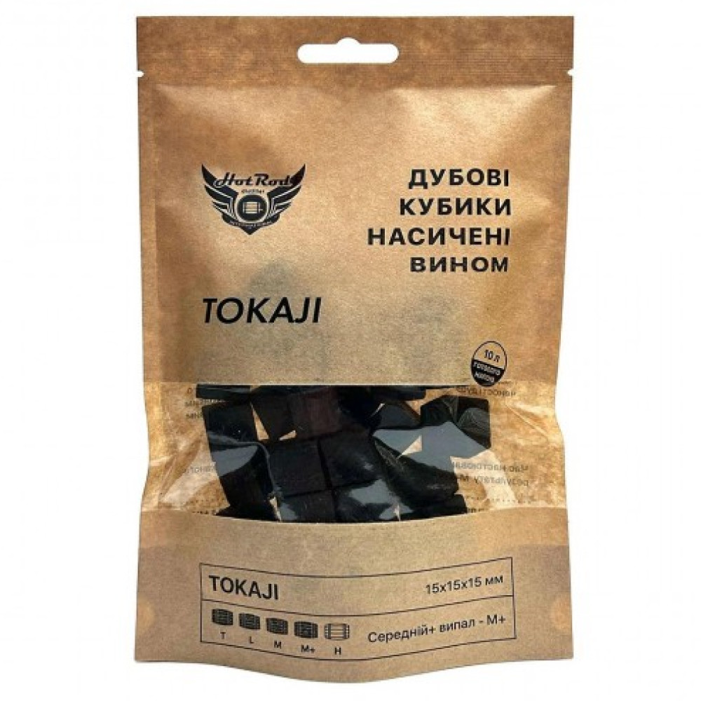 Кубики дубові Hot Rod M+ насичені вином Токай, на 10 л, фото 1