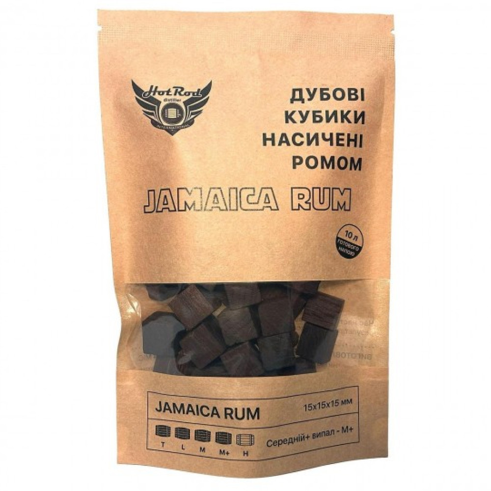 Кубики дубові Hot Rod M+ насичені ромом, на 10 л, фото 1