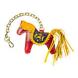 Шарм для сумки Конячка з натуральної шкіри 7839 Silver Taurus., фото 2