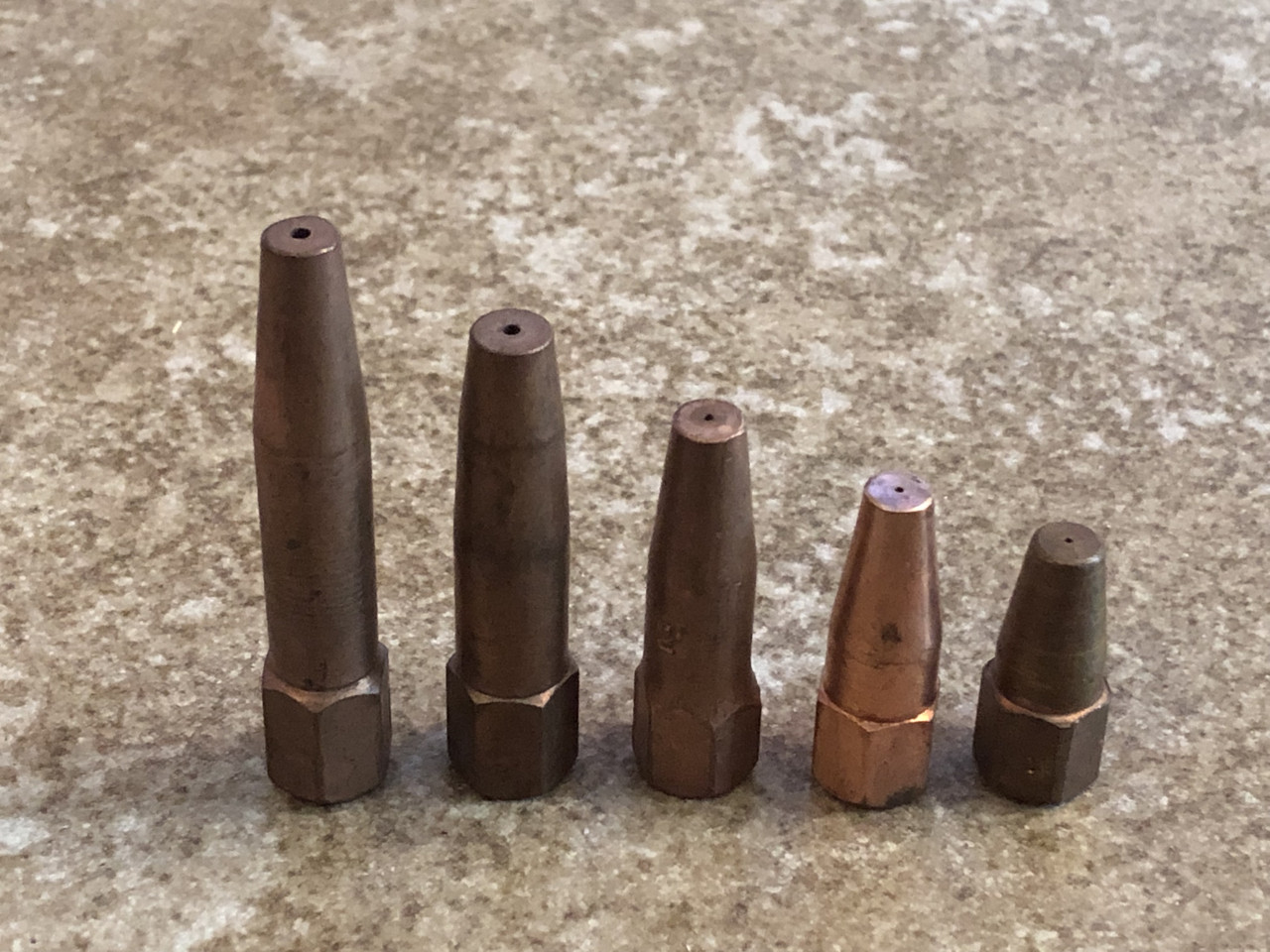 Мундштуки ацетиленові зварювальні до пальників газовим Г2А, Г3А часів зіспр (No0А),No1А,No2А, No3А,No4А)