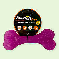 Іграшка гіпоалергенна для собак кістка з натурального каучуку AnimAll Фан 12 см, фото 5