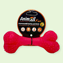 Іграшка гіпоалергенна для собак кістка з натурального каучуку AnimAll Фан 12 см, фото 6