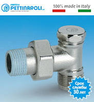 Кран відсікальний кутовий 1/2" під металопластик Fratelli Pettinaroli Італія