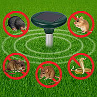 Ультразвуковий відлякувач кротів на сонячних батареях Solar Rodent Repeller (Круглий), засіб від кротів
