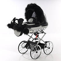 Коляска для ляльки Junama Hand Craft Glitter Black