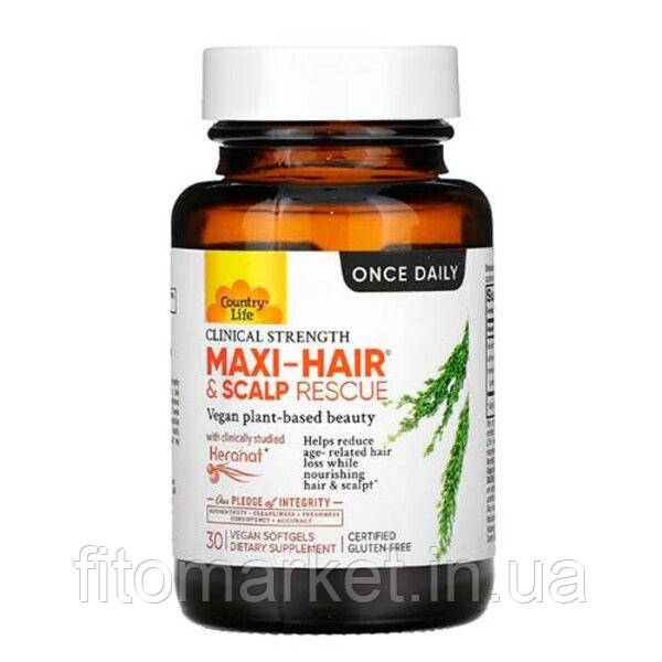Maxi-Hair порятунок шкіри голови Кантрі Лайф / Country Life 30 веганських капсул