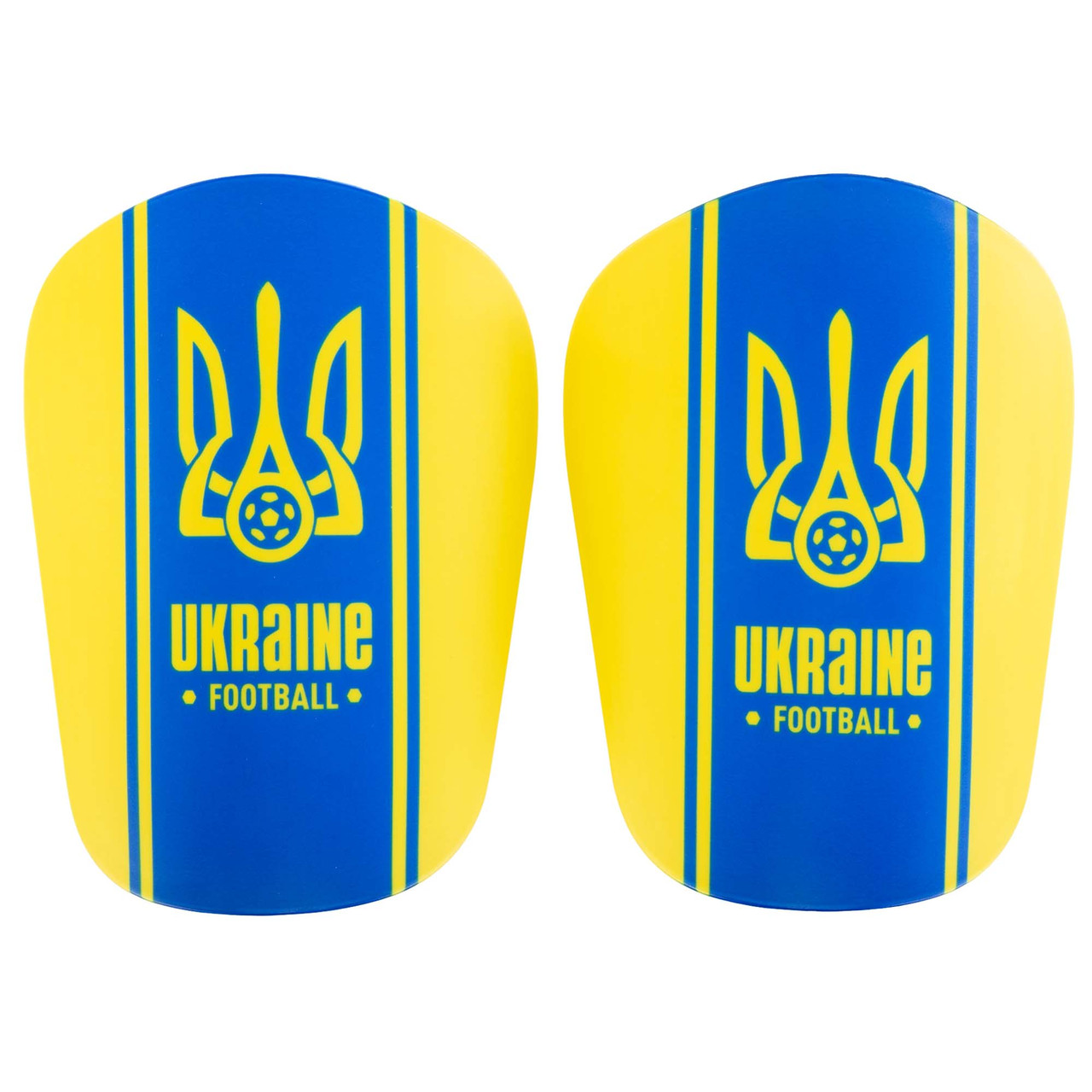 Щитки футбольні MINI UKRAINE SP-Sport FB-3606 S L-9,5х6,5 см. жовтий - синій, фото 1