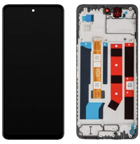 Дисплей для Oppo A60 чорний, з рамкою