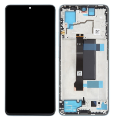 Дисплей для Vivo Y36 чорний, оригінал PRC, з рамкою