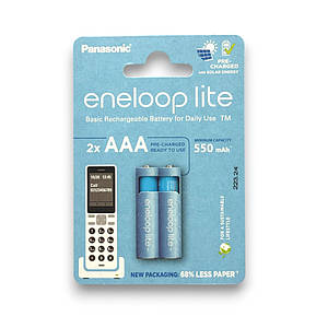 Акумулятори AAA (HR03) Panasonic Eneloop Lite 550mAh (1.2v) 2шт