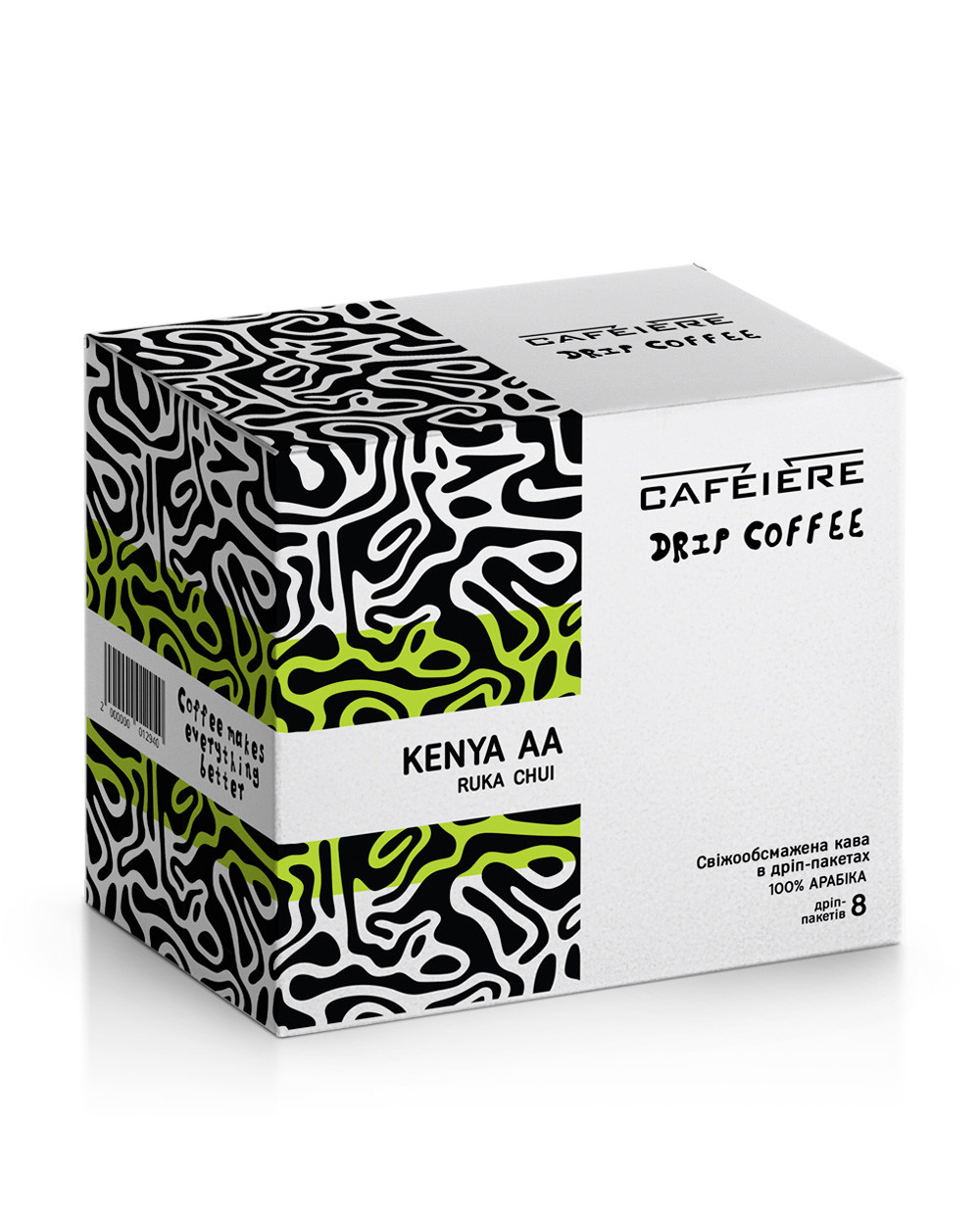 Дріп кава CAFEIERE Kenya AA Ruka Chui, 8шт