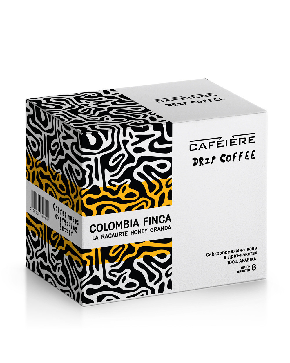 Дріп кава CAFEIERE Сolombia Finca la Racaurte Honey Granda, 8шт