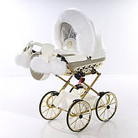 Коляска для ляльки Junama Hand Craft Glitter White
