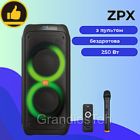 Колонка Bluetooth ZPX ZPX-7786, 250 Вт, переносная мощная колонка, колонка для вечеринок с микрофоном