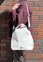 Сумка-рюкзак жіноча Safenta 6213 білий екошкіра