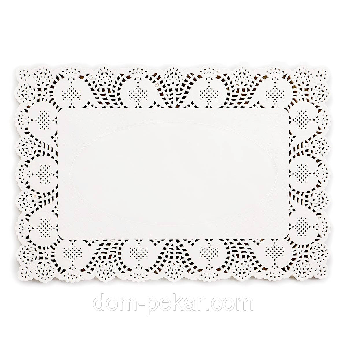 Серветка паперова ажурна прямокутна 300*400 мм, 100 шт