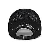 Бейсболка синя у сітку. Сітчаста бейсболка синього кольору. Синя кепка з гарною вентиляцією, фото 7