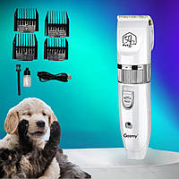 Бездротова машинка для стрижки собак та кішок Geemy GM-634 Тример для грумінгу домашніх тварин портативний