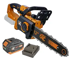 Акумуляторна безщіткова ланцюгова пилка Tex.AC S12BL Шина 305 мм з АКБ 4А та зарядним пристроєм