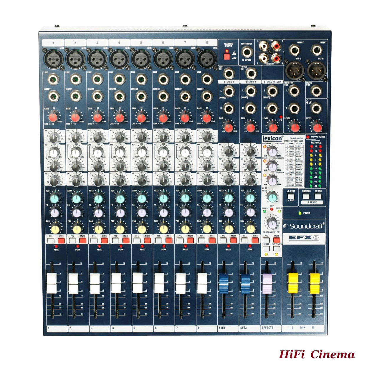 Soundcraft EFX8 пасивний мікшерний пульт з процесором ефектів Lexicon, фото 1