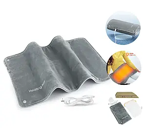 Грілка електрична Heating Pad Type-C USB 5V/2А для полегшення судом і болю в спині та шиї