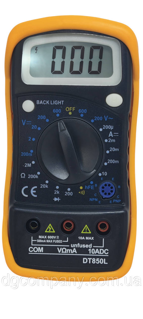 Цифровий мультиметр TCOM DT 850L з підсвіткою