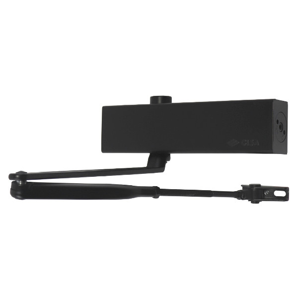 Дотягувач CISA C1610.03.0.90 Professional Plus2 BC STD до 80 кг FIRE чорний, фото 1