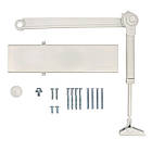 Дотягувач CISA C1611.03.0.45 Professional Plus2 BC STD HO з фіксацією до 80 кг білий, фото 7