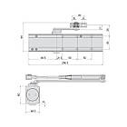 Дотягувач CISA C1610.05.0.90 Professional Plus2 BC STD до 120 кг FIRE чорний, фото 9