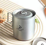 Чашка титанова 450 мл CloudHand з кришкою + чохол, фото 3