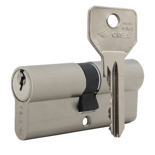 Циліндр CISA C2000 105 (45*60) нікель матовий 3 ключі, фото 1