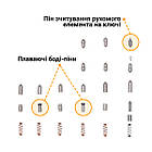 Циліндр CISA AP4 S 70T (35*35T) нікель матовий 5 ключів, фото 8