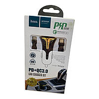 Автомобільний зарядний пристрій для телефона PD18W з кабелем Type-C to Lightning Z31A, 26795 Hoco