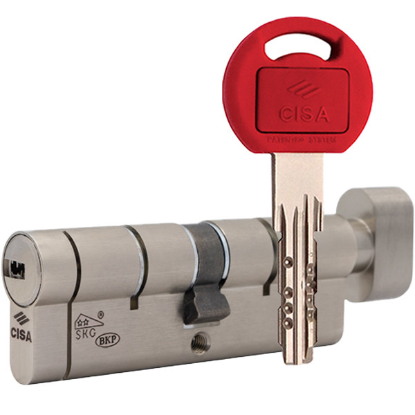 Циліндр CISA Astral Tekno PRO 85T (40*45T) нікель матовий 3 ключі, фото 1