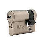 Циліндр половинка CISA ASIX P8 60 (50*10) нікель матовий 3 ключі, фото 2