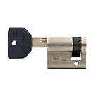 Циліндр половинка CISA ASIX P8 60 (50*10) нікель матовий 3 ключі, фото 5