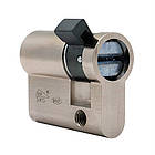 Циліндр половинка CISA ASIX P8 60 (50*10) нікель матовий 3 ключі, фото 6