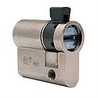 Циліндр половинка CISA ASIX P8 60 (50*10) нікель матовий 3 ключі, фото 7